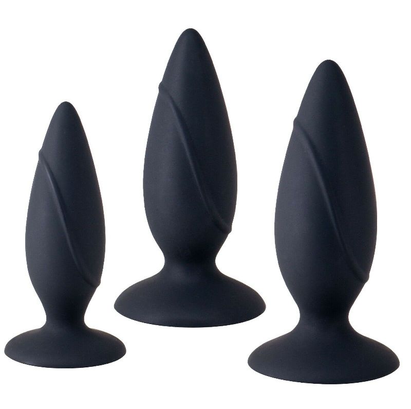 Essence Anal Training Set Black - - Butt Plugs