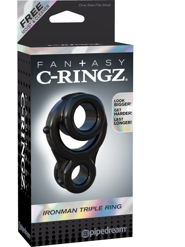 Fantasy C-Ringz Ironman Triple Ring - - Stretchy Cock Rings