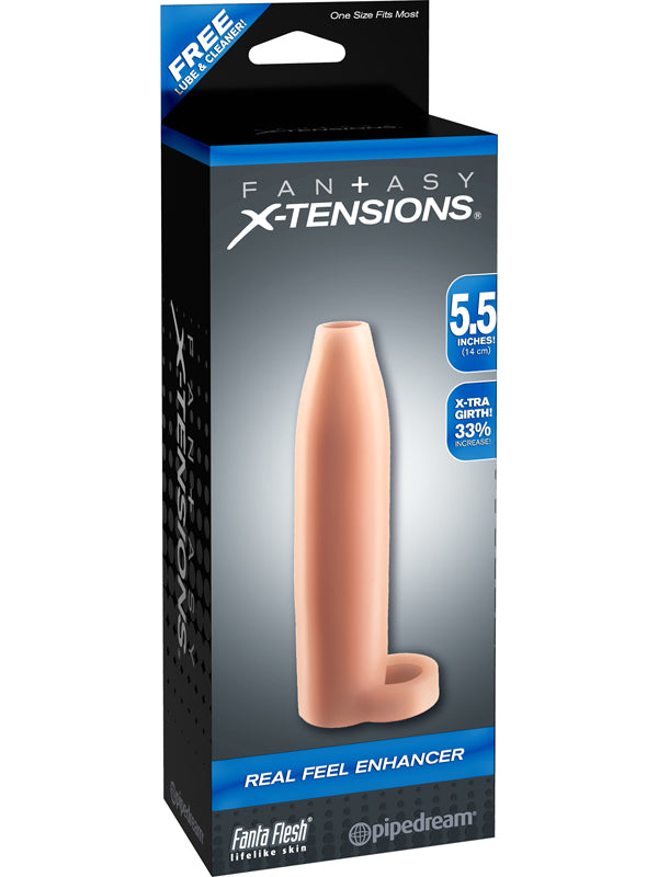 Fantasy X-Tensions Real Feel Enhancer 5.5 Inches - - Pumps, Extenders and Sleeves