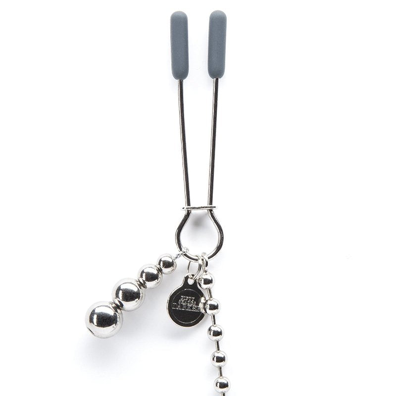 Fifty Shades Darker At My Mercy Beaded Chain Nipple Clamps - - Nipple and Clit Clamps