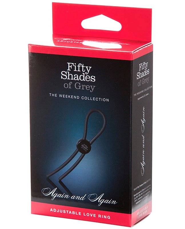 Fifty Shades of Grey Again and Again Adjustable Love Ring - - Cock Rings