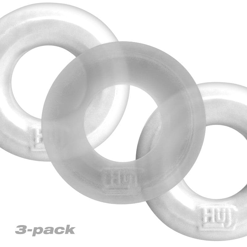 Hunkyjunk HUJ3 C-Ring 3 Pack - - Cock Rings