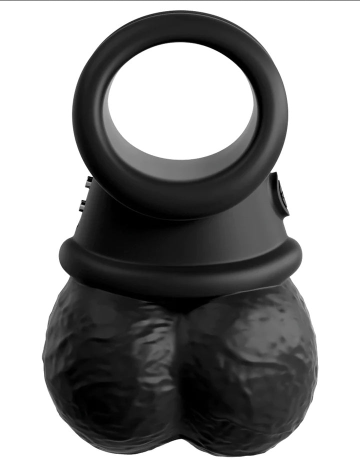 King Cock Elite Vibrating Silicone Balls - - Ball and Cock Toys