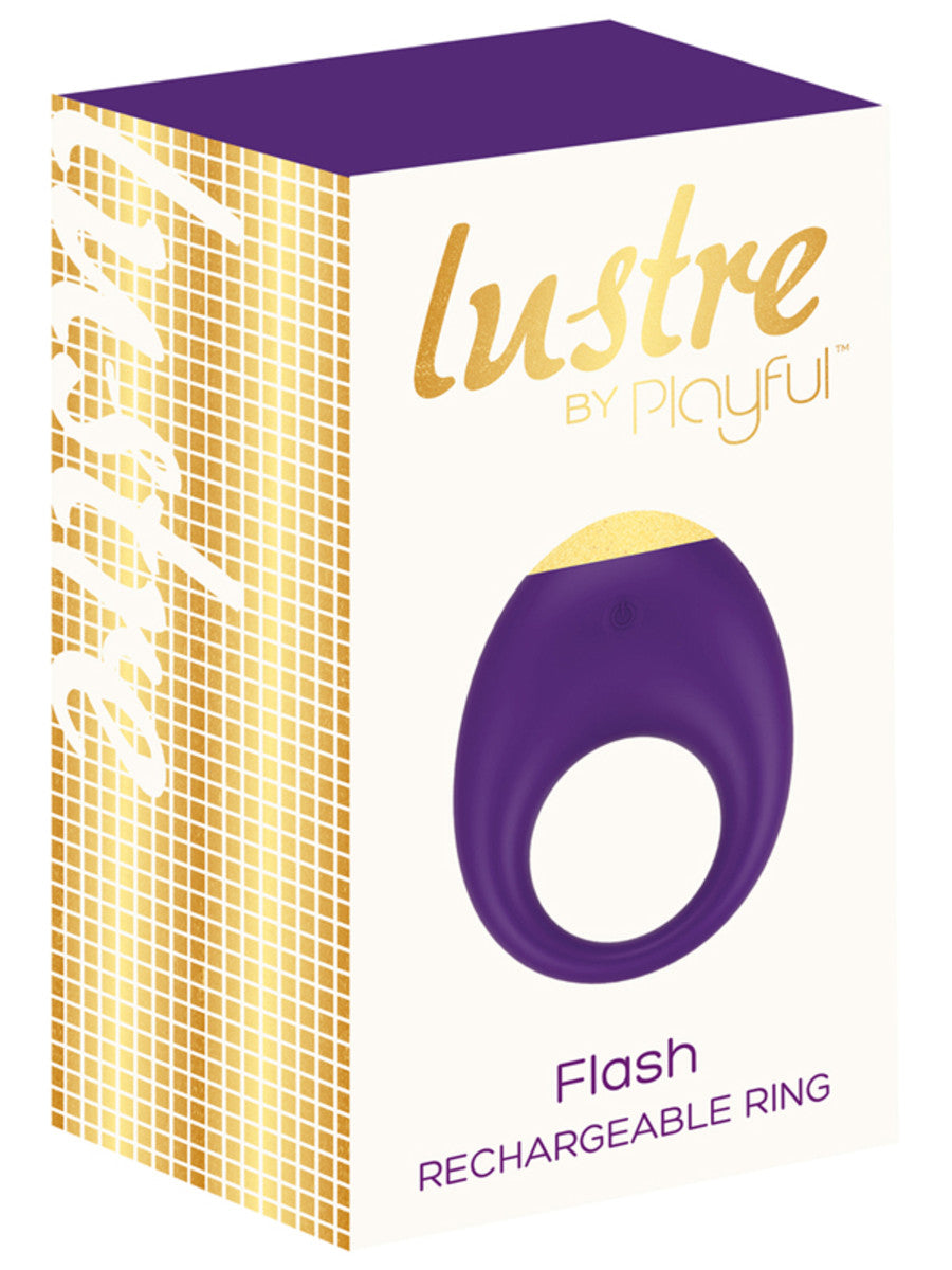 Lustre by Playful Flash Rechargeable Ring - - Cock Rings