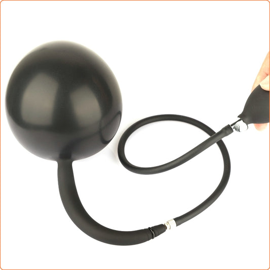 Metal Ball Inside Inflatable Dildo Plug