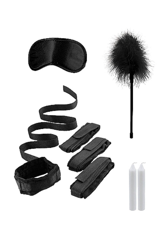 Ouch! Bed Bindings Restraint Kit Black - - Cuffs And Restraints