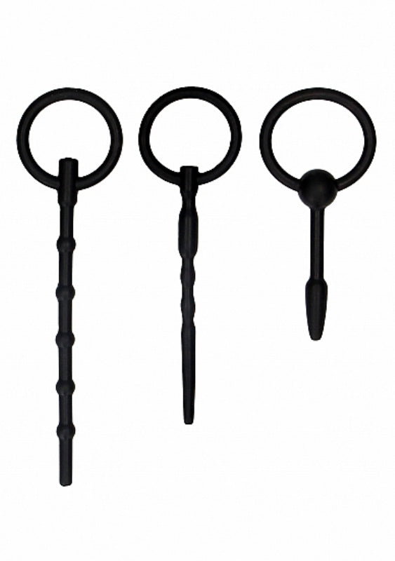 Ouch! Urethral Sounding Plug Set - - Cock Rings