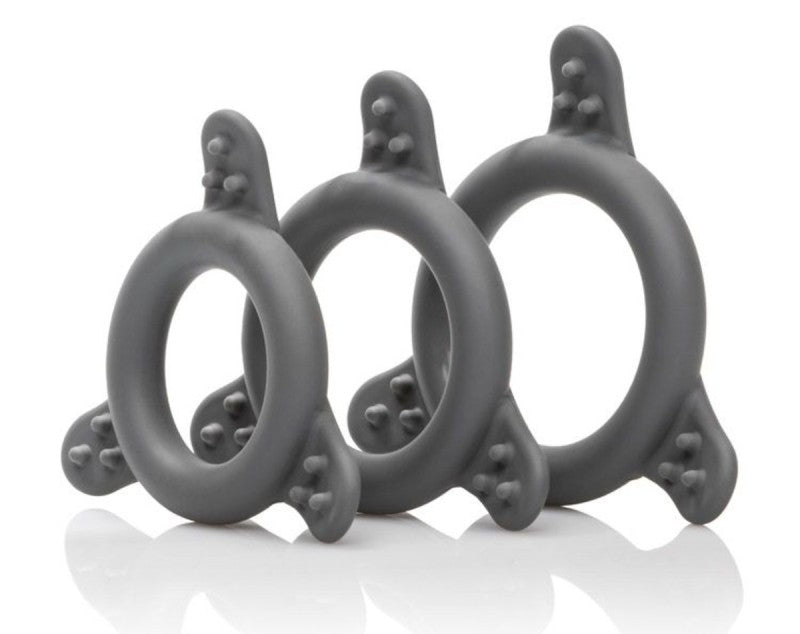 Pro Series Silicone Ring Set - - Stretchy Cock Rings