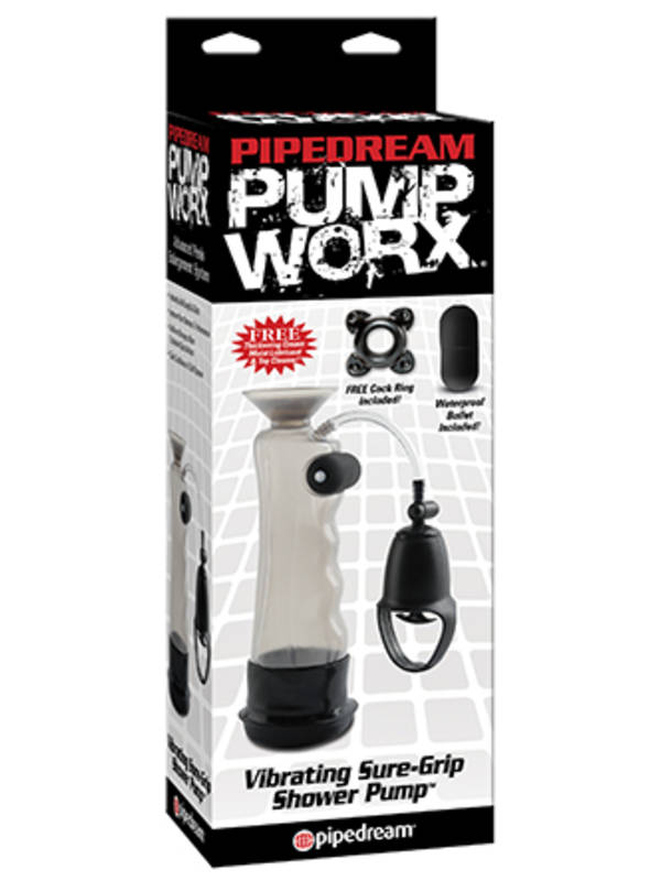Pump Worx Vibrating Sure Grip Shower Pump - - Pumps, Extenders And Sleeves