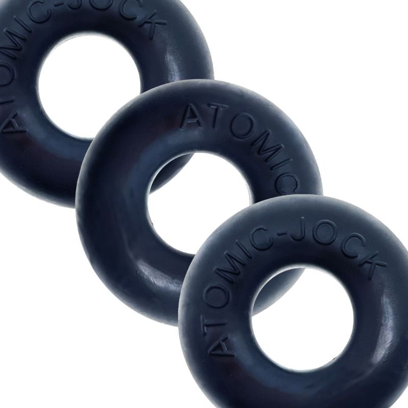 Ringer Cockring 3 Pack Special Edition Black - - Stretchy Cock Rings