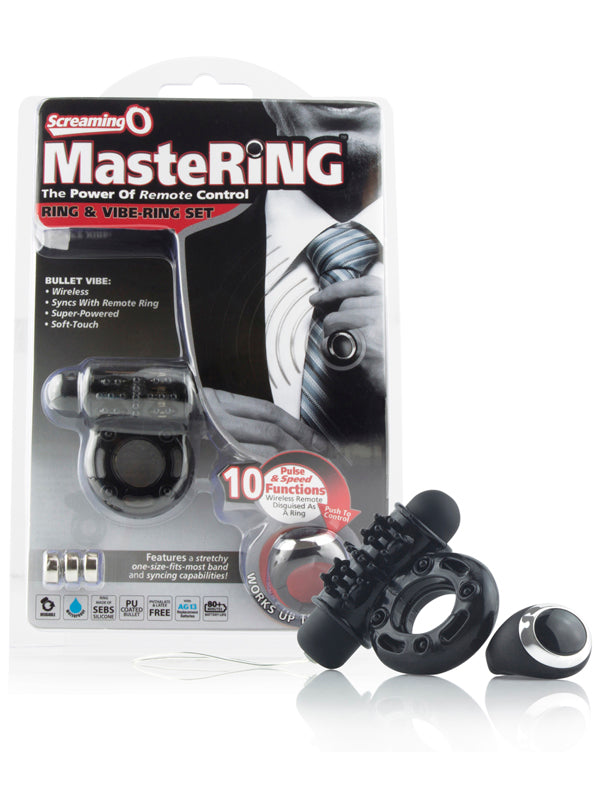 ScreamingO MasteRing Ring & Vibe-Ring Set - - Vibrating Cock Rings