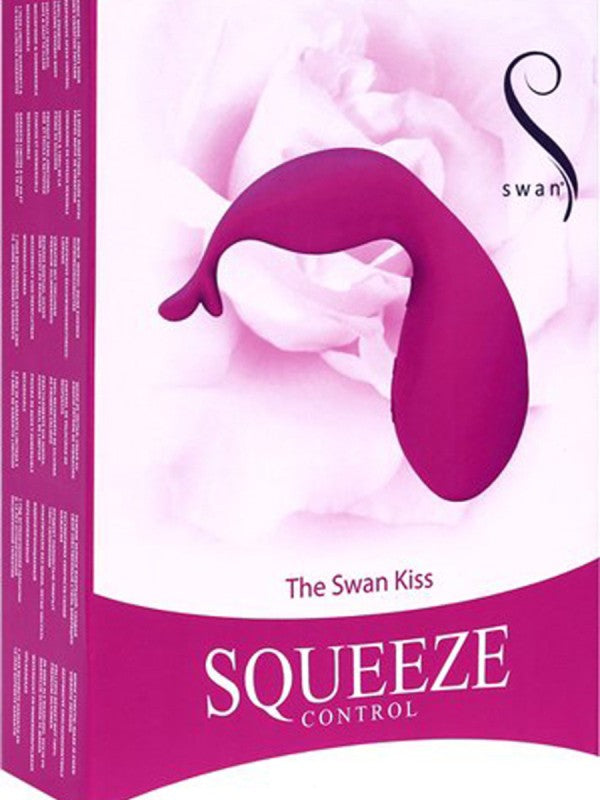 The Swan Kiss with Squeeze Control Teal - - Luxury Sex Toys