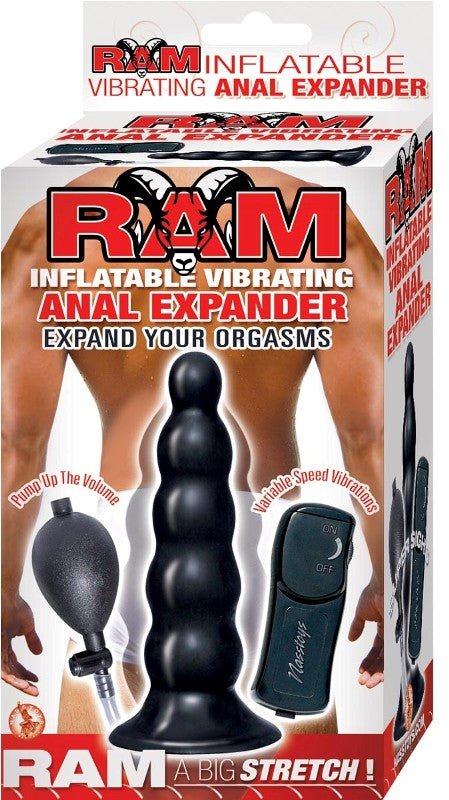Ram Inflatable Vibrating Anal Expander - - Butt Plugs