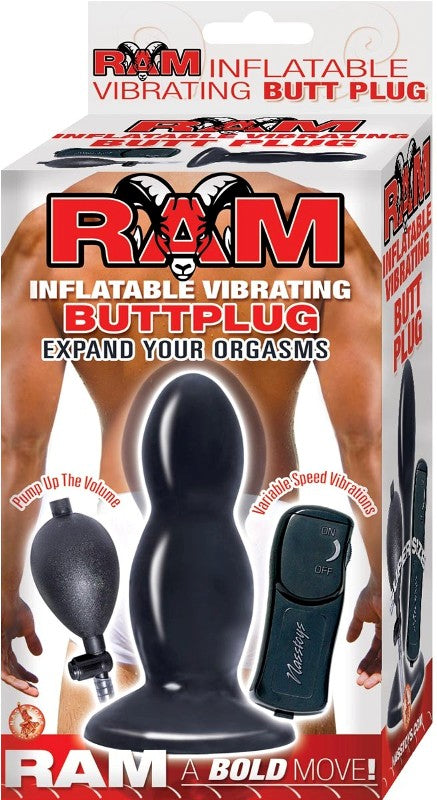Ram Inflatable Vibrating Buttplug - - Butt Plugs