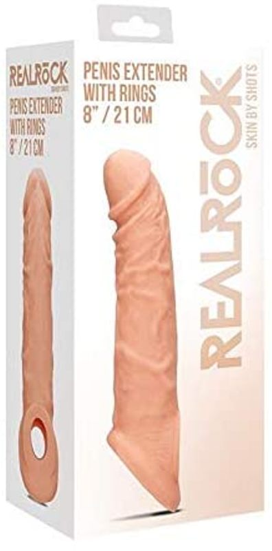RealRock 8 inch Penis Extender with Rings