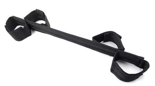 Rigid Bondage Bar with Cuffs - - Spreaders and Hangers