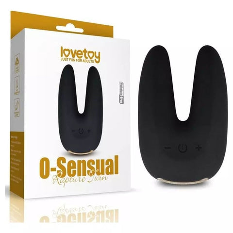 Lovetoy O Sensual Rapture Dual Motor Clit Massager Vibrator Premium Design - Clit Ticklers and Pulsators