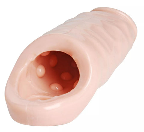 XR Brands Size Matters Really Ample Penis Enhancer Sheath XL Studded Interior - Pumps, Extenders and Sleeves