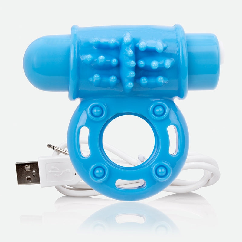 ScreamingO Charged Owow Vibrating Cock Ring - Blue - Cock Rings