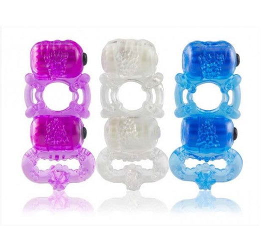 ScreamingO Tri-O Triple Pleasure Ring - Blue - Cock Rings