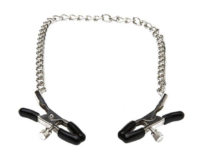 Sex & Mischief Chained Nipple Clamps - - Nipple and Clit Clamps