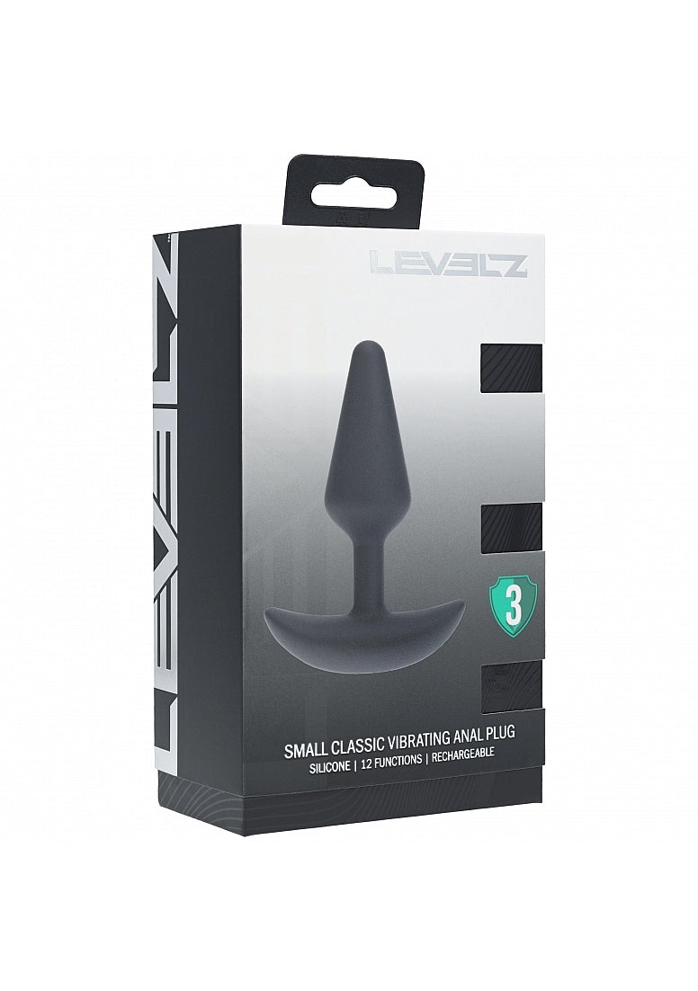 Shots LEVELZ Classic Vibrating Silicone Anal Plug Small - - Butt Plugs