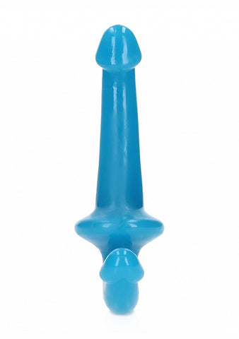 Shots 6 Inch Strapless Strap On Glow in the Dark Neon Dildo