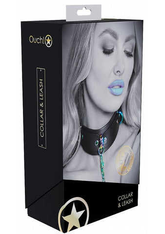 Shots Toys Ouch! Venice Collection BDSM Collar with Leash