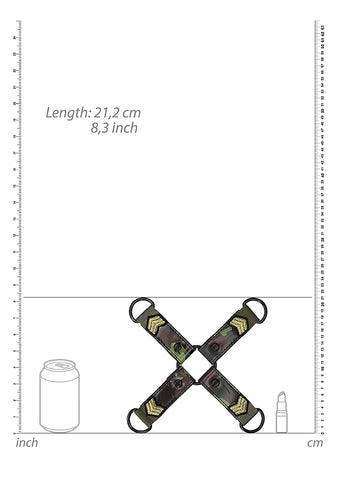 Shots Toys Army Theme Bondage Hogtie Connector - Cuffs And Restraints