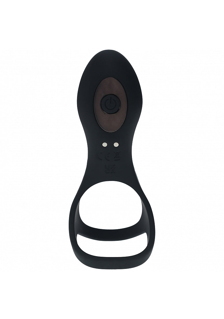 Shots Levelz Vibrating Cock and Ball Ring with Shaft Loop - - Vibrating Cock Rings