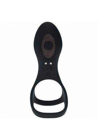 Shots Levelz Vibrating Cock and Ball Ring with Shaft Loop - Vibrating Cock Rings