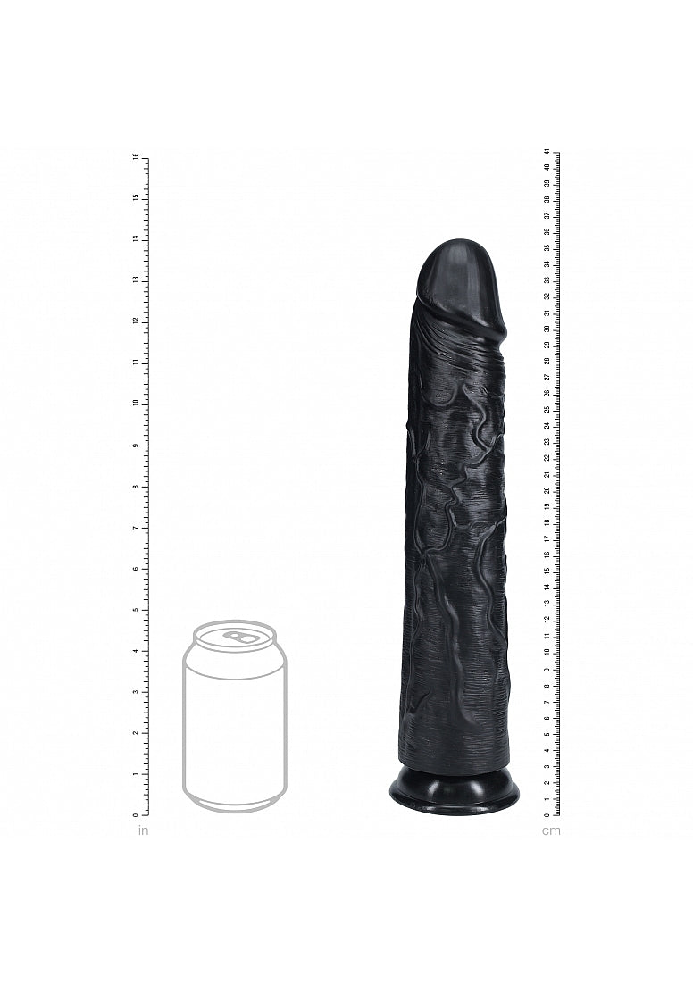 Shots Toys Realrock Extra Large No Balls Realistic Skin Dong 35.5cm Deep Penetration - - Realistic Dildos