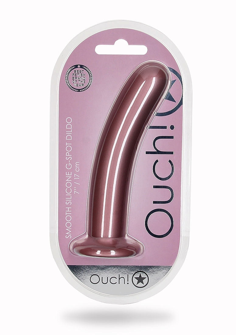 Shots Toys Smooth Silicone Suction G-Spot Dildo 17 cm - Non-Realistic Dildos