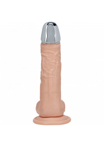 Shots REALROCK Metal Head 6 Inch Realistic Vibrating Dildo