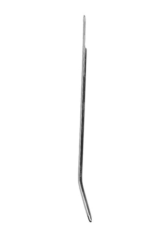Shots Urethral Sounding Stainless Steel Dilator Black - Urethral Sounds
