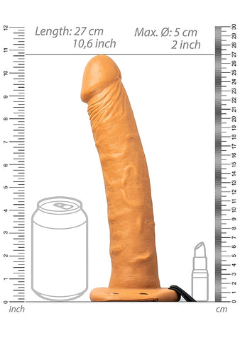 Shots Toys Vibrating Hollow Strapon without Balls 24.5 cm