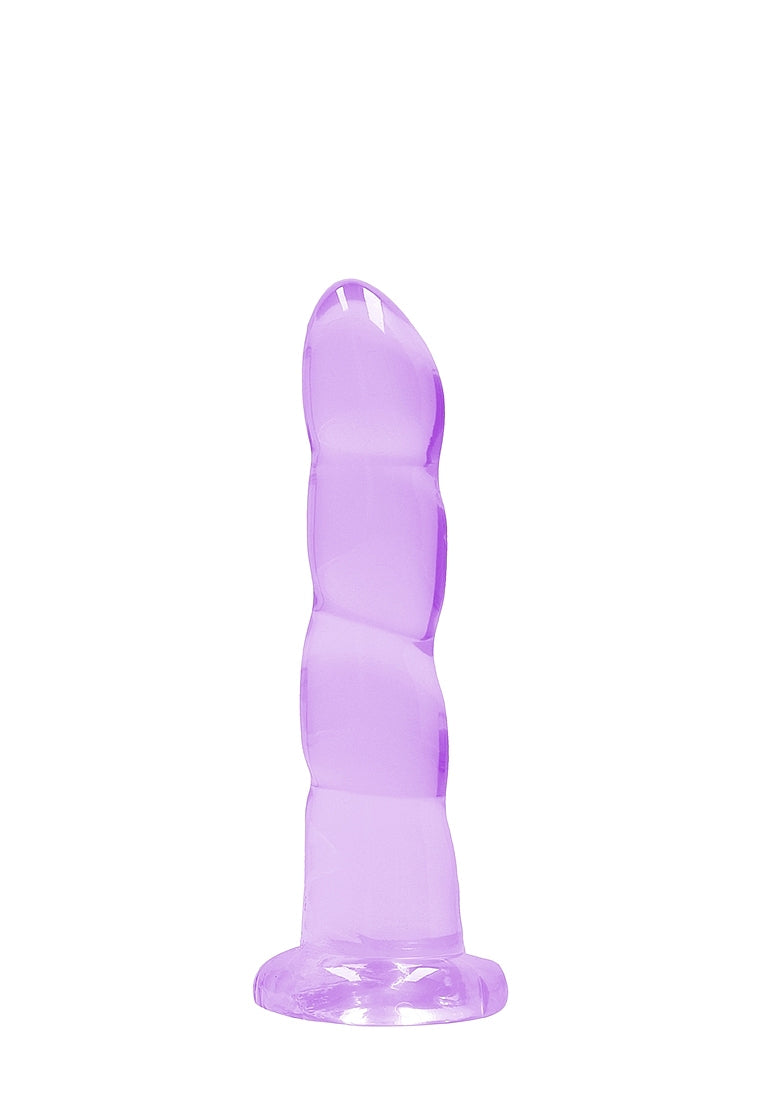 Realrock Crystal Clear Non Realistic Suction Cup Dildo 13cm - Non-Realistic Dildos