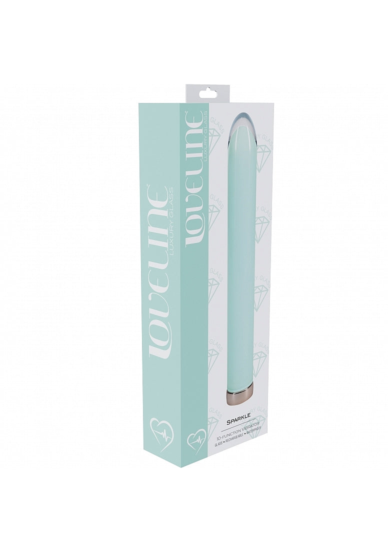 Shots Loveline Sparkle Rechargeable Glass Bullet Vibrator - Glass Sex Toys