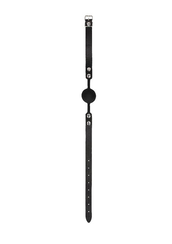 Shots Silicone Ball Gag with Adjustable Bonded Leather Straps - Bondage Gags and Bits