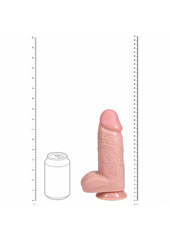 Shots RealRock Extra Thick Straight Dong with Balls 9 Inch