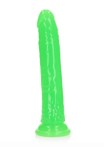 Shots Toys 9 Inch Slim Glow in the Dark Neon Dildo