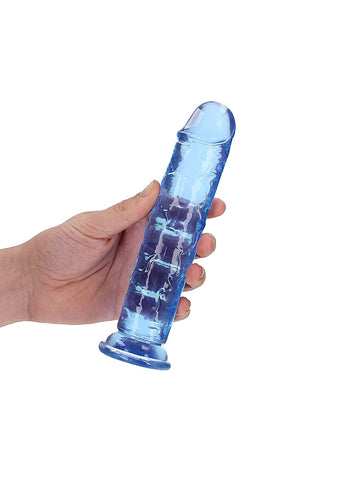 Shots Toys Straight 7 Inch Crystal Clear Dildo With No Balls