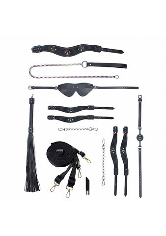Shots Ouch! Venice Collection Bondage Kit with Bag - Bondage Kits