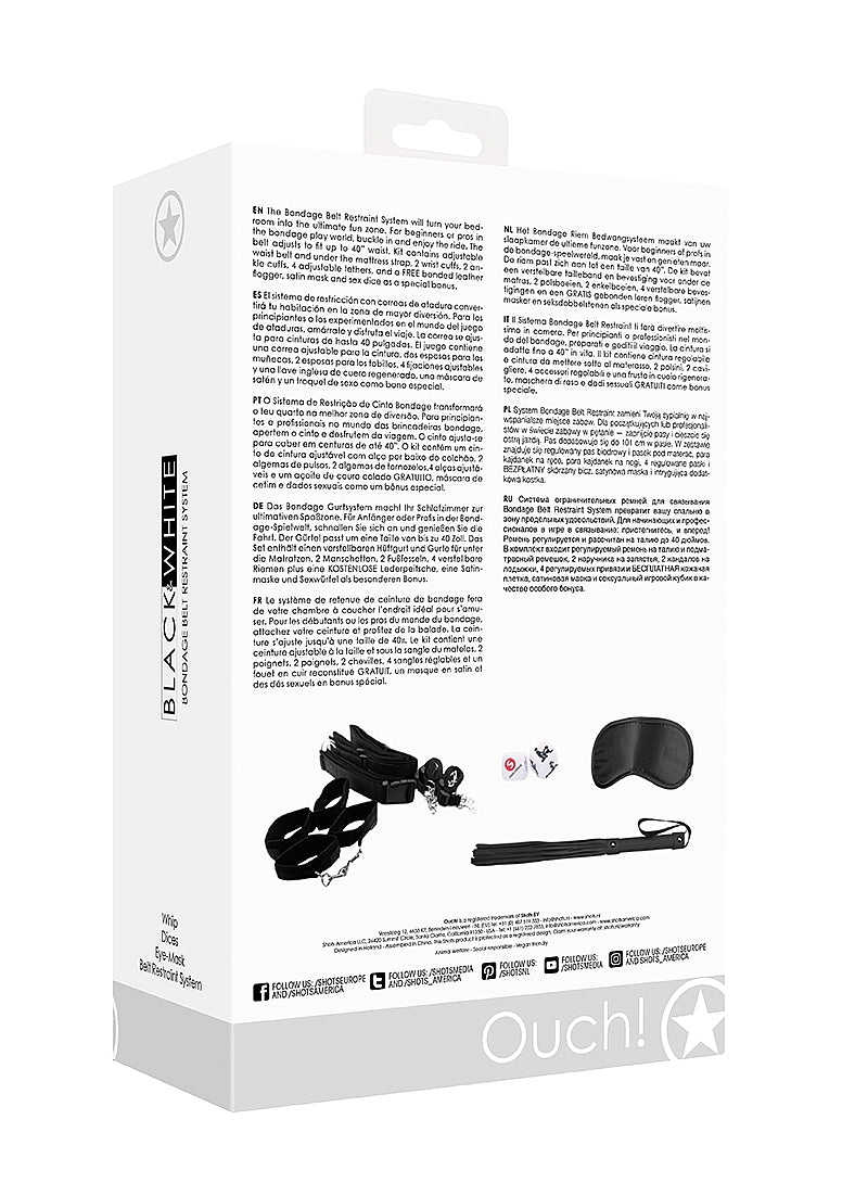 Shots Toys Bondage Belt Restraint System - Bondage Kits