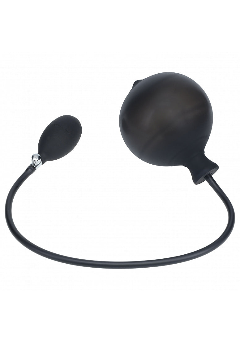 Shots Levelz Ribbed Inflatable Silicone Anal Plug - Butt Plugs