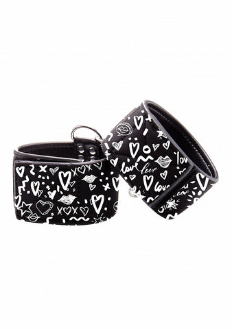 Shots Toys Comfortable Printed Hand Cuffs - Cuffs And Restraints