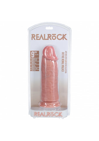 RealRock Extra Thick Straight Dong without Balls 9 Inch