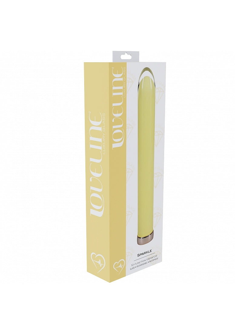 Shots Loveline Sparkle Rechargeable Glass Bullet Vibrator - Glass Sex Toys