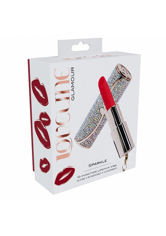 Shots Loveline Sparkle 10 Functions Lipstick Vibrator - Personal Massagers