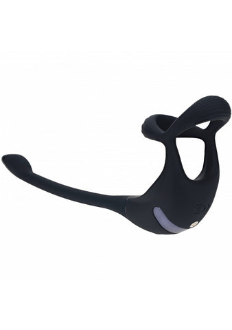 Levelz Vibrating Tri O Cock Ring with Prostate Stimulator - Vibrating Cock Rings